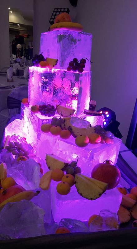 Ledena dekoracija voća